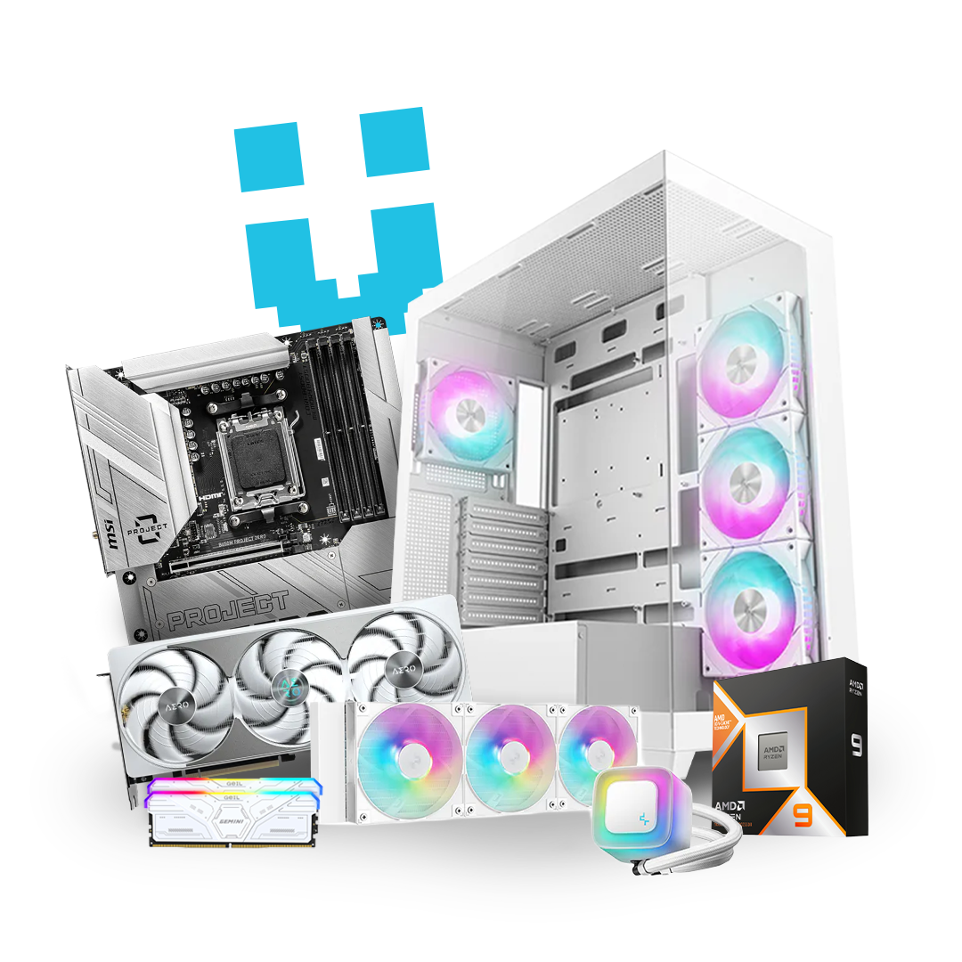 Invisio White Gaming PCs South Africa – MSI Project Zero | Brutech