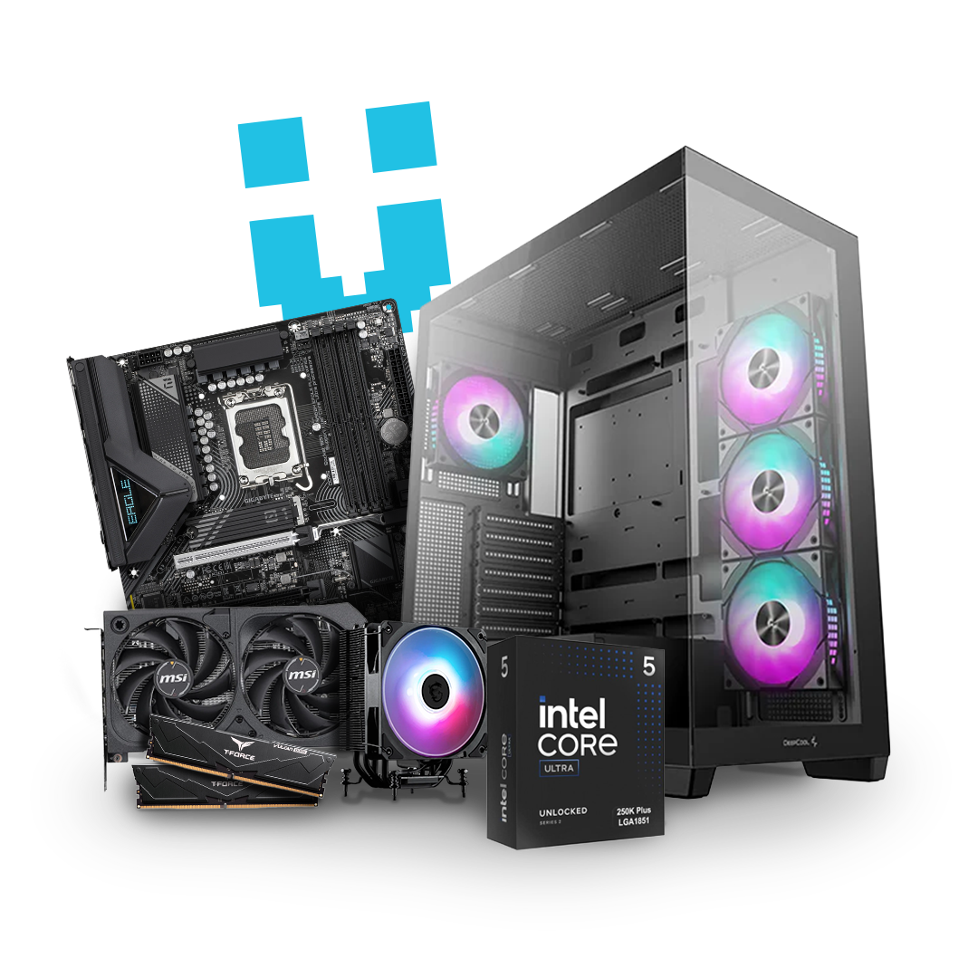 Brutech Epic Gaming PC – RTX 5060 Ti 16GB, Intel Core Ultra 5
250KF Plus, DeepCool CG530 ARGB – Hand-Built 1440p Gaming PC South Africa