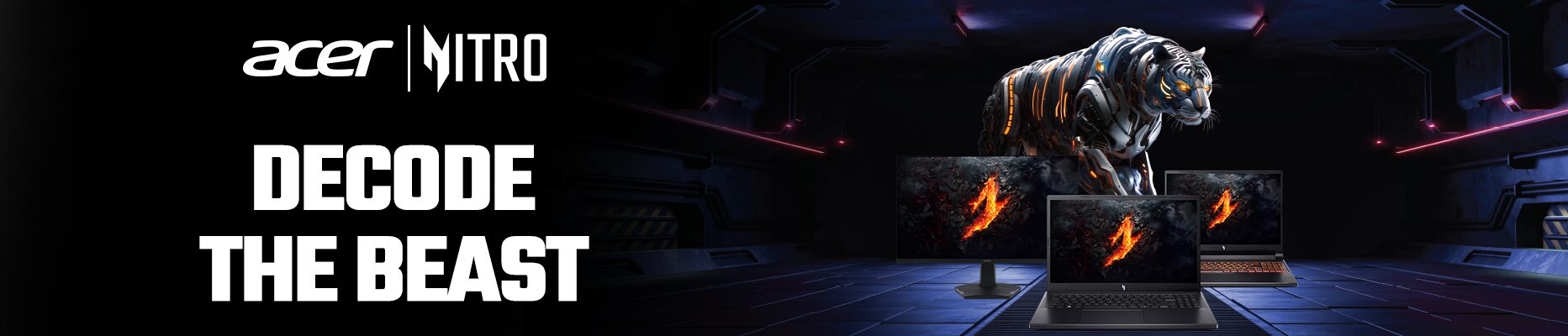 Acer Nitro Decode The Beast gaming laptop banner