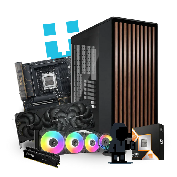 Brutech Banksy Professional Workstation – Quadro RTX 5000 48GB 
ECC, AMD Ryzen 9 9950X3D, Fractal Design North – Enterprise 
Workstation South Africa