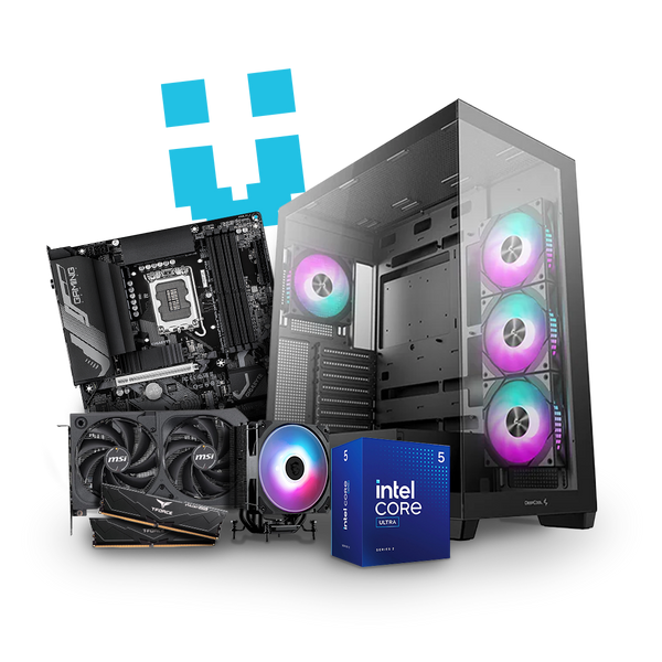 Brutech Common Gaming PC – RTX 5050, Intel Core Ultra 5 225F, DeepCool CC560 
ARGB Case – Entry Level Gaming PC South Africa