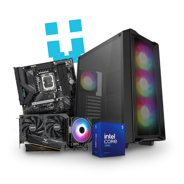 Brutech Common Gaming PC – RTX 5050, Intel Core Ultra 5 225F, DeepCool CC560 
ARGB Case – Entry Level Gaming PC South Africa