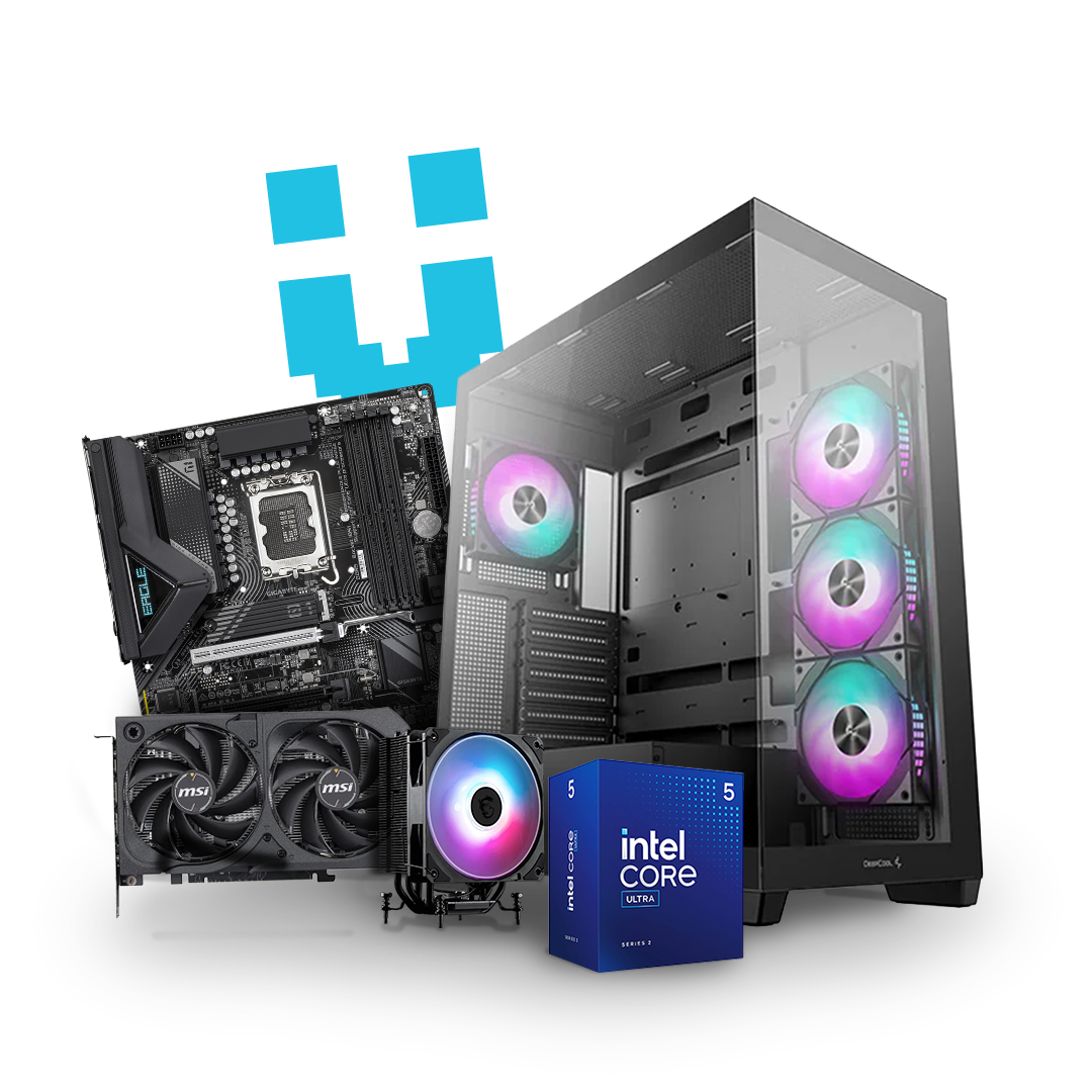 Brutech Common ZeroRAM Gaming PC – RTX 5050 8GB, Intel Core Ultra 5 225F, 
DeepCool CC560 ARGB – Bring Your Own DDR5 Gaming PC South Africa
