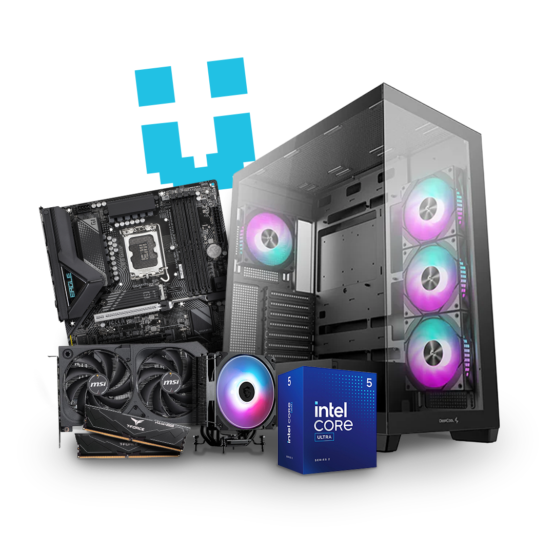 Brutech Common Gaming PC – RTX 5050, Intel Core Ultra 5 225F, DeepCool CC560 
ARGB Case – Entry Level Gaming PC South Africa