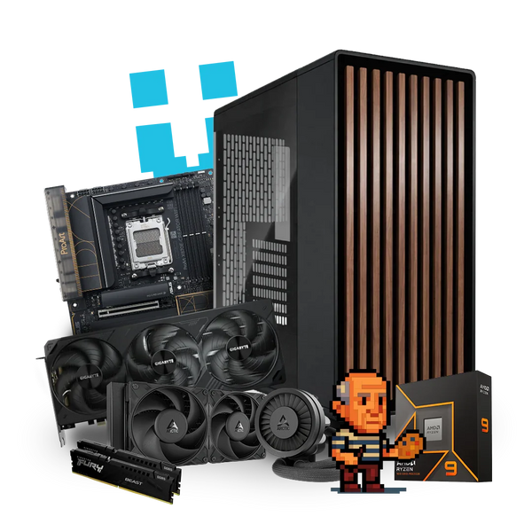 Brutech Picasso Creator Workstation – RTX 5080 16GB, AMD Ryzen 
9 9900X, Fractal Design North Charcoal Black – Flagship 
Creator Workstation South Africa