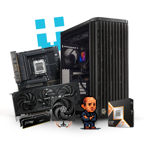 Brutech Pollock Creator Workstation – RTX 5070 Ti 16GB, AMD 
Ryzen 7 9850X3D 3D V-Cache, ASUS ProArt X870E, PA401 Wood 
Edition – AMD Creator Workstation South Africa