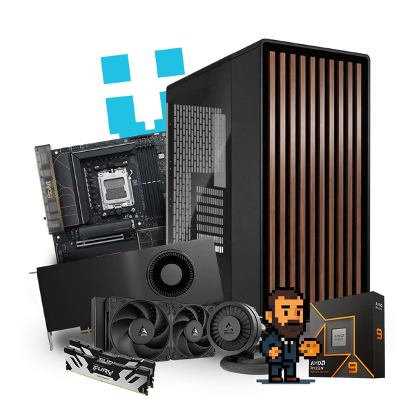 Brutech Seurat Creator Workstation – RTX 5090 32GB, AMD Ryzen 9 
9950X, Fractal Design North – RTX 5090 Workstation South Africa